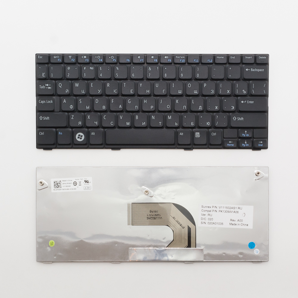 Клавиатура для ноутбука Dell Inspiron Mini 1012, 1018 черная