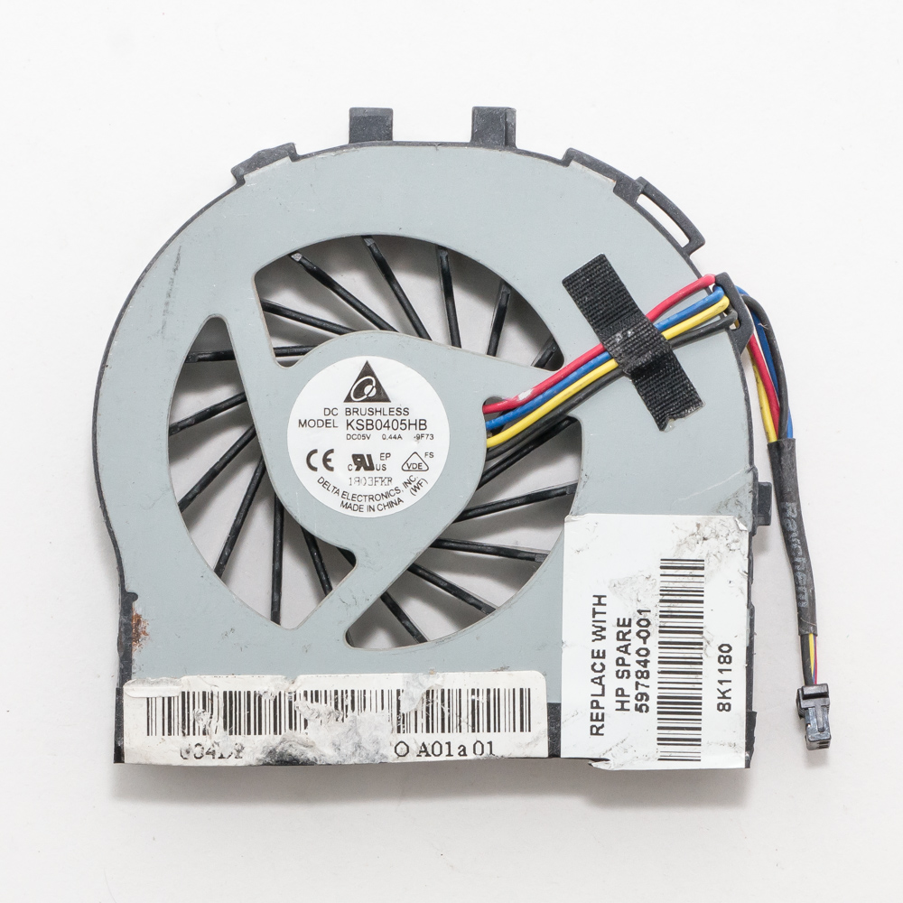 Вентилятор для ноутбука HP EliteBook 2740P, 2470 (4 pin)