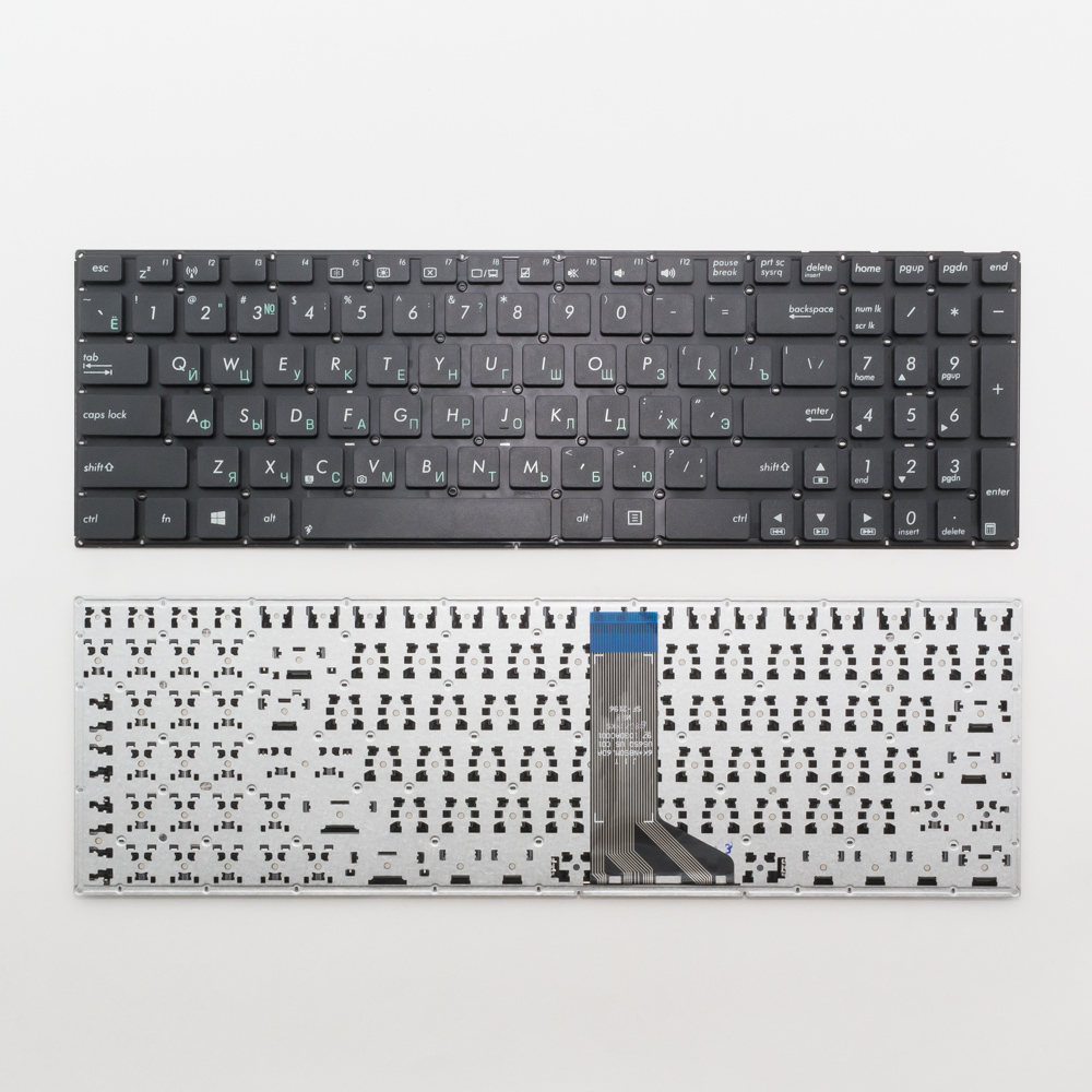 Клавиатура для ноутбука Asus X551CA, X551MA плоский Enter (шлейф 10 см)