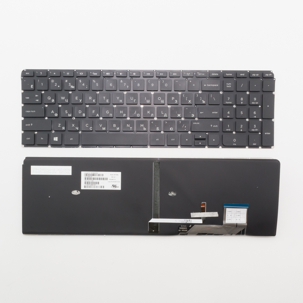 Клавиатура для ноутбука HP Envy M6-K, M6-K100 черная с подсветкой