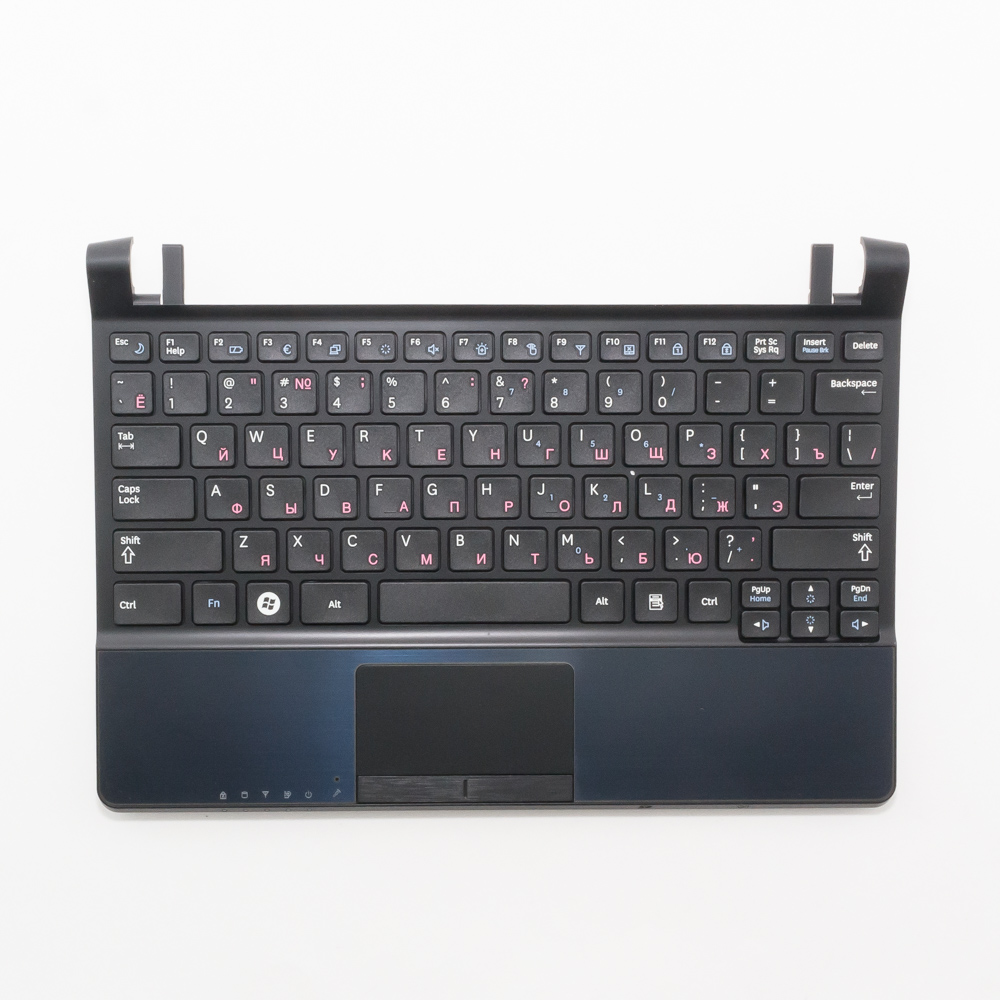 Клавиатура для ноутбука Samsung N350 черная с топкейсом