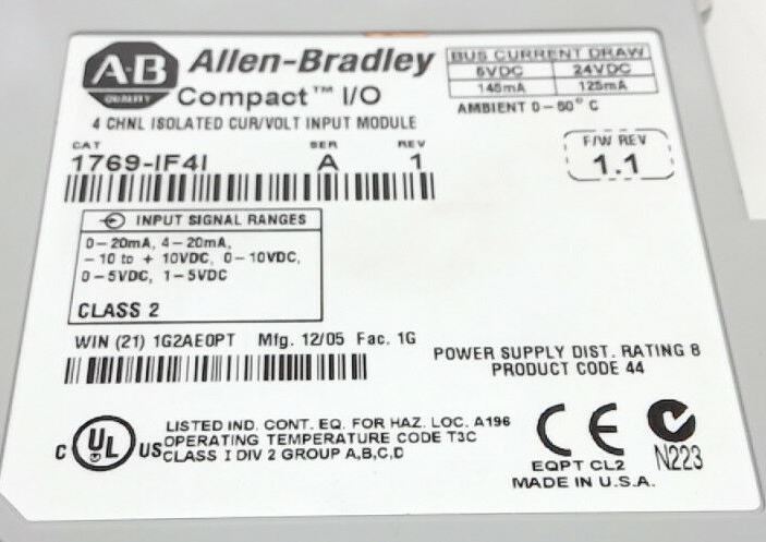 Allen Bradley 1769-IF41 Allen Bradley 1769-IF41